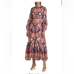 Elegant Paisley Maxi Dress
